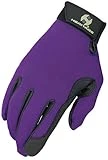 Heritage Performance Gloves Adult Size 8 Purple Color