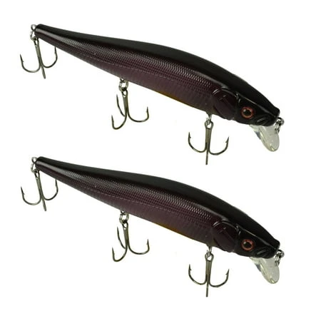 Tackle HD Tackle HD Fiddle-Styx Jerkbait 2-Pack - Deadly Black
