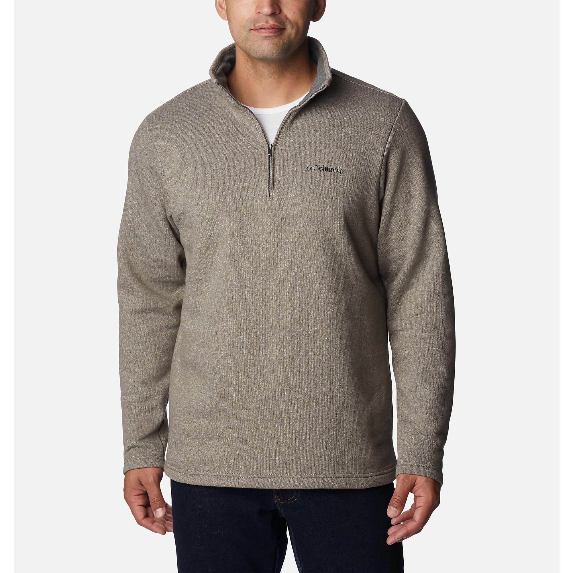 Columbia Men's Great Hart Mountain Iii Half Zip Pullover - Large - Boulder Heather