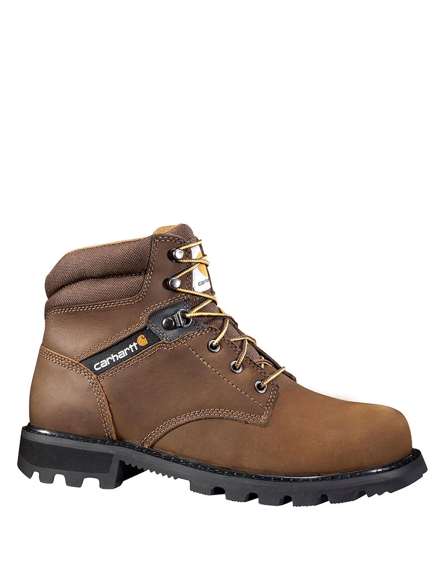 Carhartt Men's 13w Brown Leather Lug Bottom Nwp Soft Toe 6 Inch Lace-up Work Boot