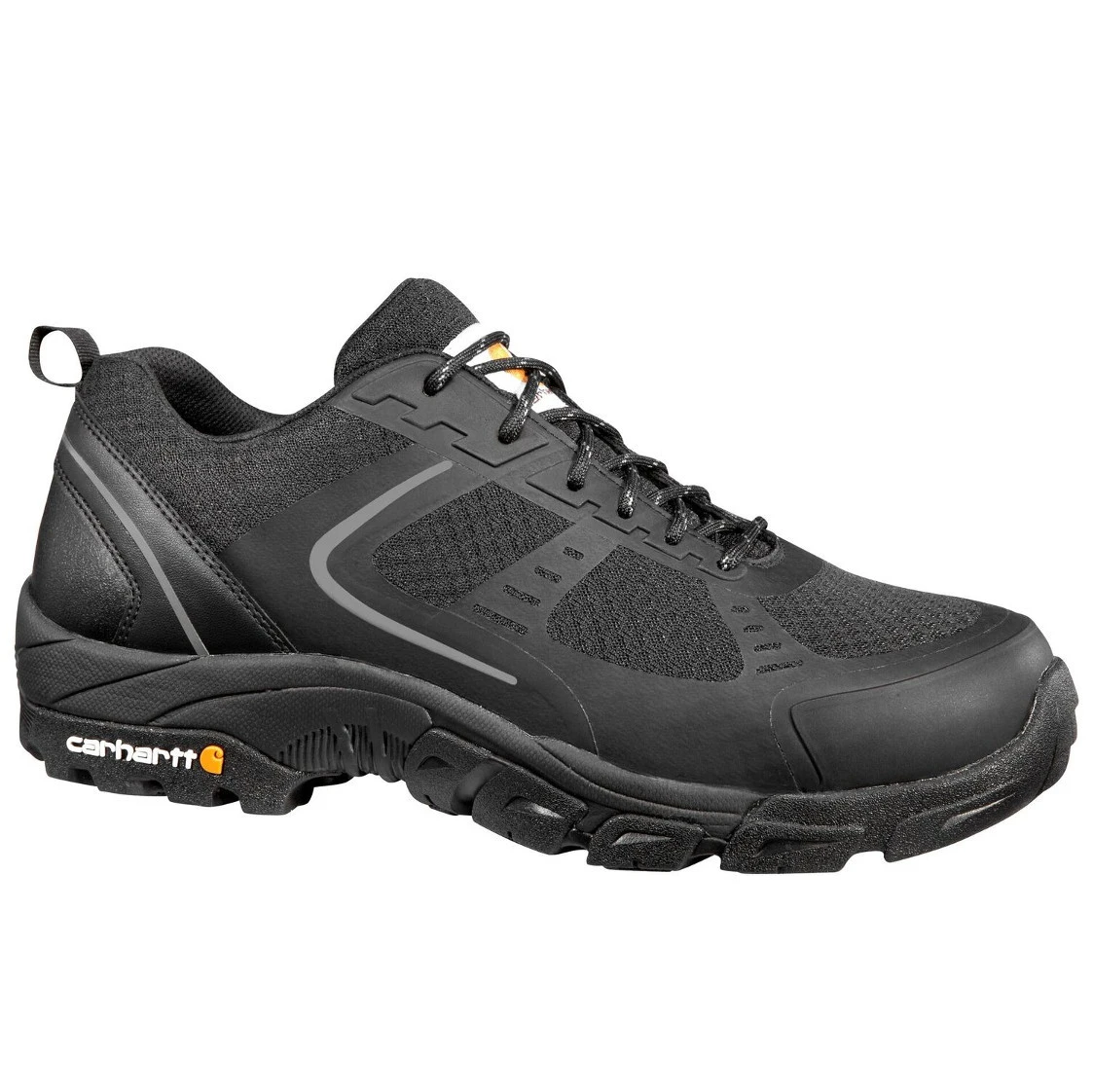 Men's 9.5m Lightweight Low Black Nylon Mesh Steel Safety Toe Work Shoe