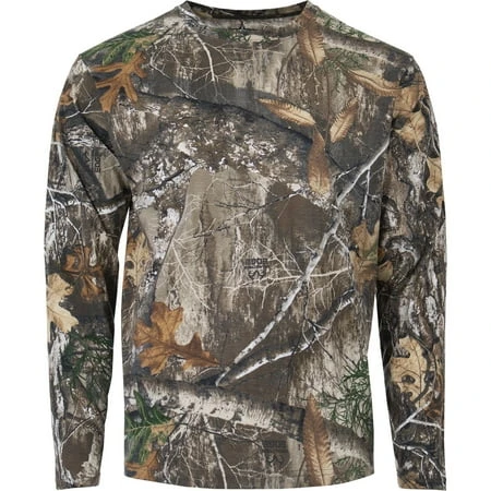 Habit Bear Cave Camo Long Sleeve Tee Shirt Realtree Edge Large
