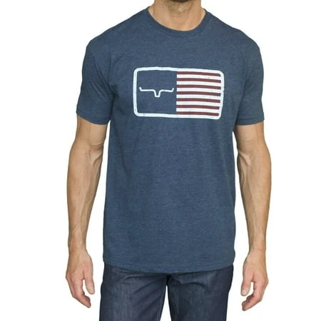 Kimes Ranch Adult Male American Trucker T-shirt Navy Medium