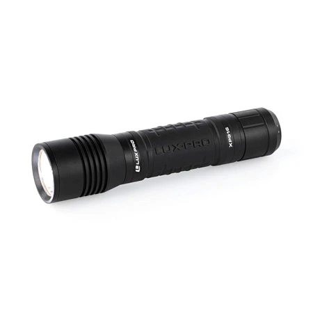 Luxpro Pro Series 800 Lumens Tactical Rechargeable Flashlight With Tackgrip, Black
