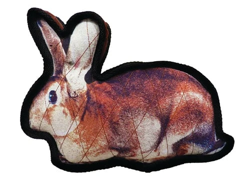 Brawny Bruiser Hannah Rabbit Plush Dog Toy 11 Inch With Squeaker
