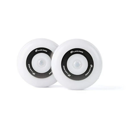 LUXPRO LP176 Motion Activated LED Puck Lights, 2 Pack