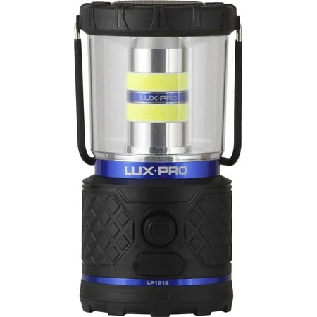 Luxpro 1000 Lumen Rechargeable Dual Power Led Lantern With Power Bank And Tackgrip