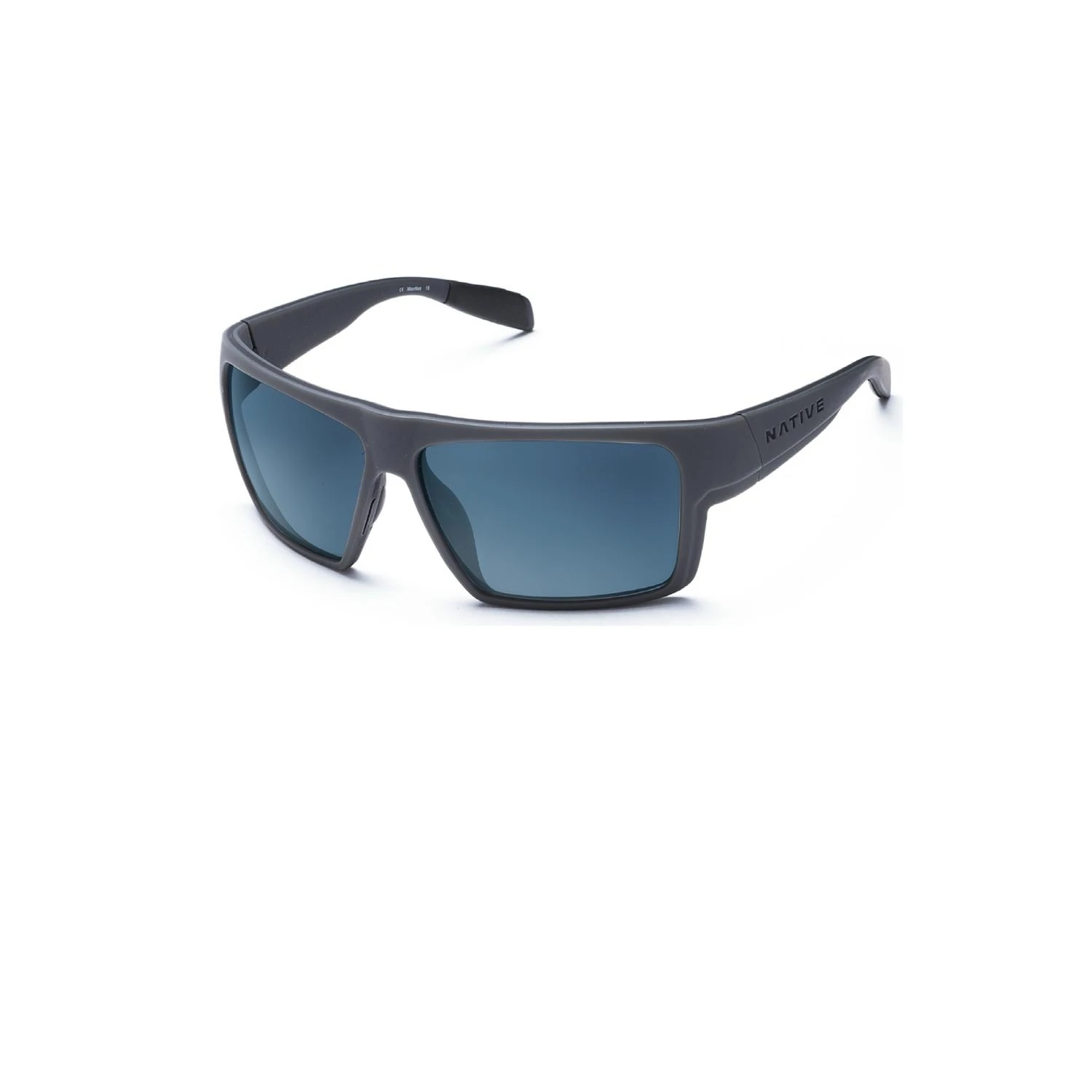 Native Eyewear Eldo Polarized Sunglasses - Granite/matte Black/blue Reflex