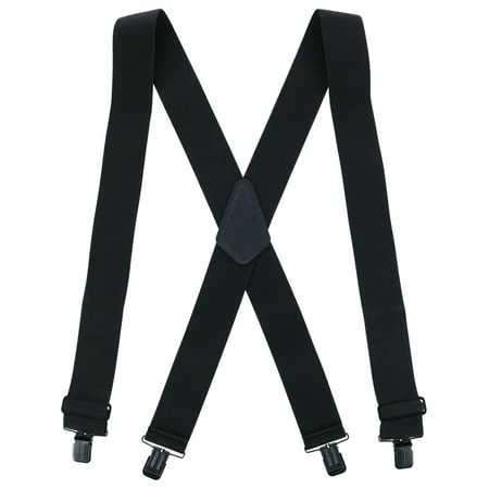 Perry Solid Color X-back Clip-end Suspenders For Men