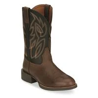 Justin Men's Stampede Rendon Pecan Western Boots - Durable And Stylish Footwear