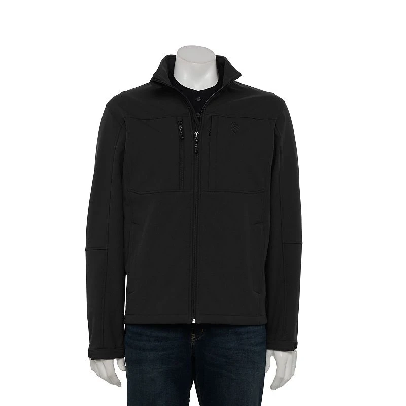 Free Country Men's Xl Jet Black Super Softshell Jacket