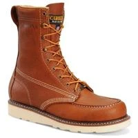 Carolina Amp Usa Moc Toe Wedge Work Boots Ca7002 8" Tobacco Men's