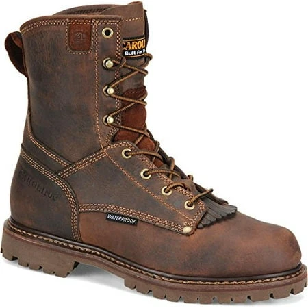 Carolina Men's 8" Waterproof Grizzly Work Boot, Brown