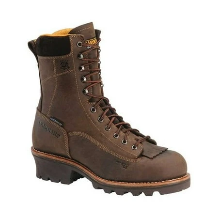 Men's Carolina Ca7022 Work Boots, Durable Leather, Steel Toe, Size Options Available