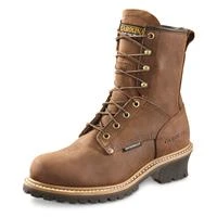 Men's Carolina 8" Waterproof Logger Boots, Copper