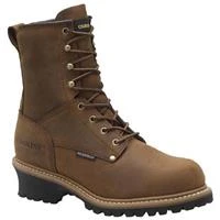 Carolina Men's 8" Steel Toe Waterproof Insulated Logger Boots, 600 Grams Thinsulate