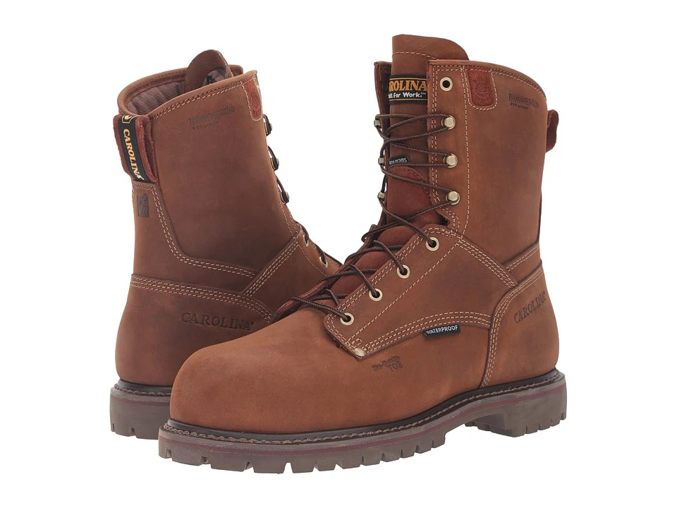 Carolina 8" Waterproof Insulated Comp Toe Work Boot Ca9528 With 800 Gram Thinsulate