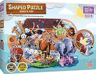 Masterpieces Noah's Ark Shaped 100 Piece Jigsaw Puzzle - 14 X 19 Inches