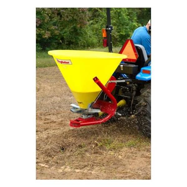 King Kutter Poly Fertilizer Broadcast Spreader 100 Lb Capacity