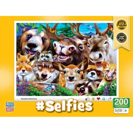 Master Pieces 11916 Selfies Woodland Wackiness Puzzle - 200 Piece