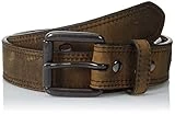 Ariat A1012702-44 Mens Leather Distressed Double Stitch Logo Belt Brown Size 44