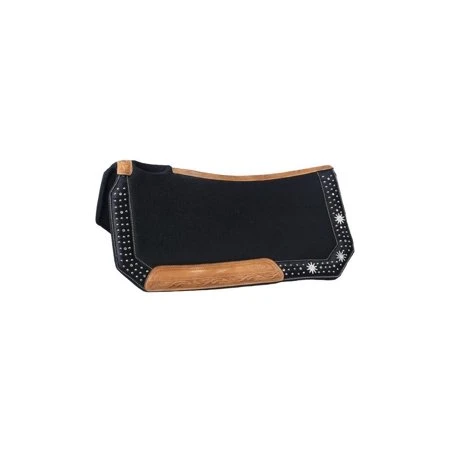 Tough-1 High Noon Collection Wool Contoured Saddle Pad 28 X 30 Black 31-2765