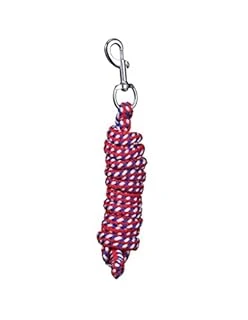 Tough-1 Multi-color Braided Poly Cord Lead - Red, White, Blue