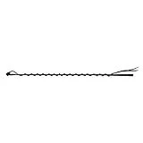 Tough-1 Clinician Stick Training Whip White Zebra Pattern 48 In.