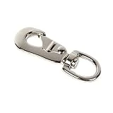 Koch Industries 2035441 Swivel Round Eye Cap Snap 3-1/2 Inch With 5/8 Inch Eye Zinc Finish