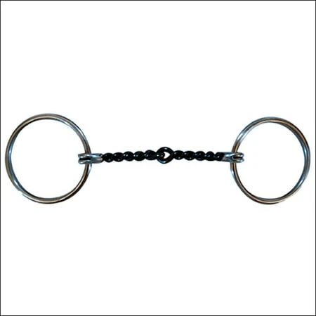 Hilason Stainless Steel Twisted Loose Ring Horse Snaffle Bit 5"
