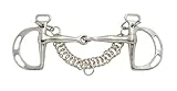 Kelly Silver Star Slotted Kimberwicke Snaffle Bit Stainless Steel 4 1/2 Inch Mouth