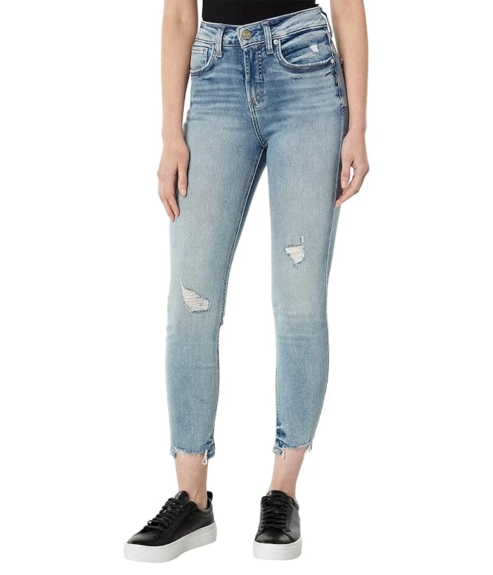Silver Jeans Co. Women's Avery High Rise Skinny Crop Jeans Waist Sizes 24-36 Model L44910epx218