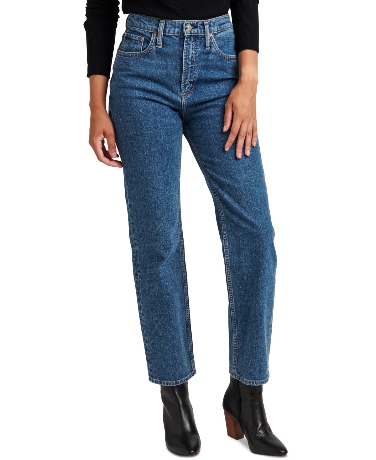 Silver Jeans Co. Highly Desirable High Waist Straight Leg Ankle Jeans Size 29 X 28