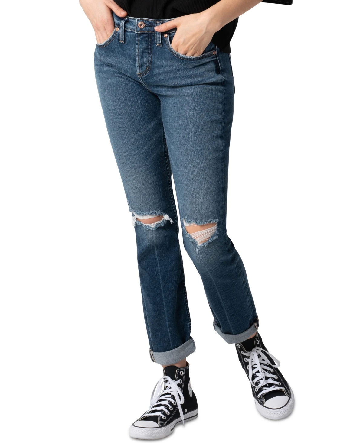 Silver Jeans Co. Beau Slim Leg Jeans In Indigo, Size 28 X 28.5