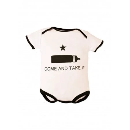 Trooper Clothing Come And Take It 1 Piece Bodysuit For 9-12 Months White