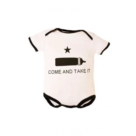 Trooper Clothing Come And Take It 1 Piece Bodysuit For Infants 3-6 Months White