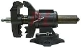 5 Inch Multi Purpose Vise With Anvil And 360 Degrees Swivel Base