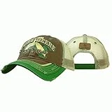 John Deere Farm And Co-op Mesh Brown Frayed Hat For Men