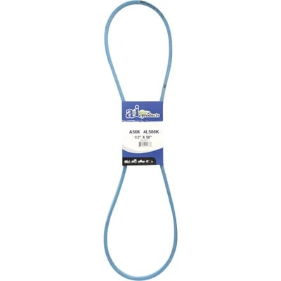 Blue Kevlar V-belt 1/2" X 58" Model A56k-4l580k For Farm & Turf Equipment