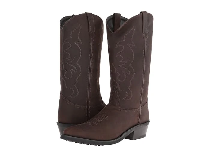 Old West Cowboy Boots Men Tough Work Narrow Toe 10 Ee Distressed Tbm3051