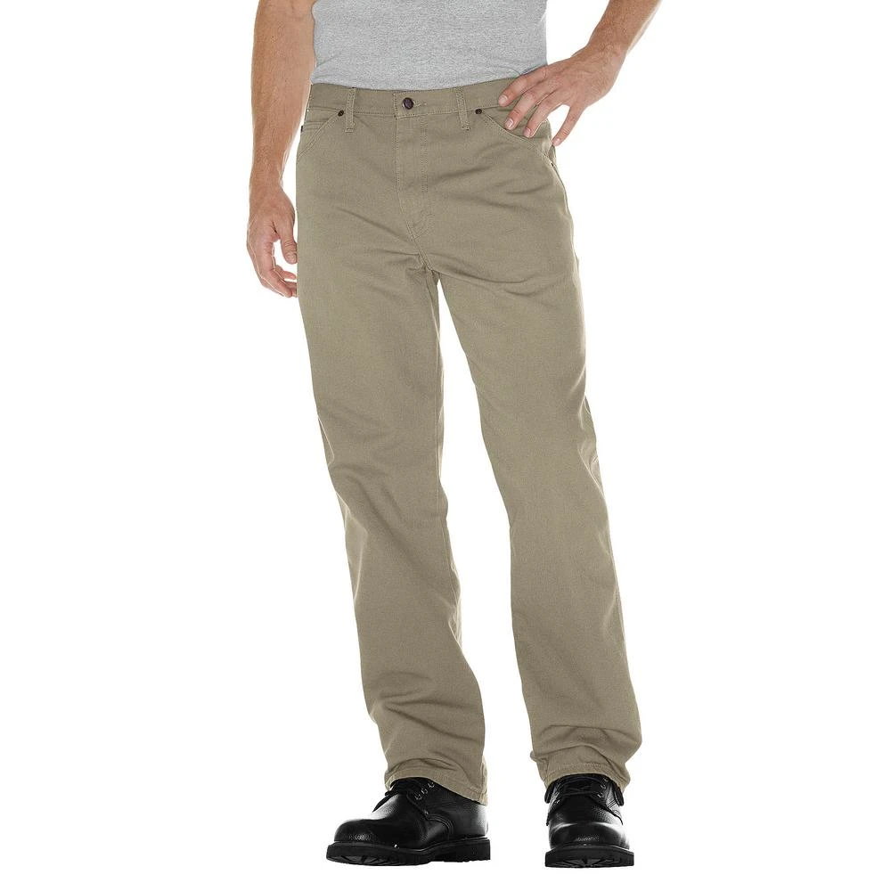 Men's 30 In. X 30 In. Desert Sand Relaxed Fit Straight Leg Carpenter Duck Jean