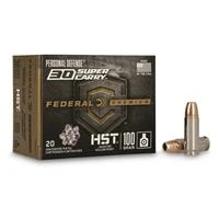 Federal Premium Personal Defense Hst 30 Super Carry Jhp 100 Grain 20 Rounds