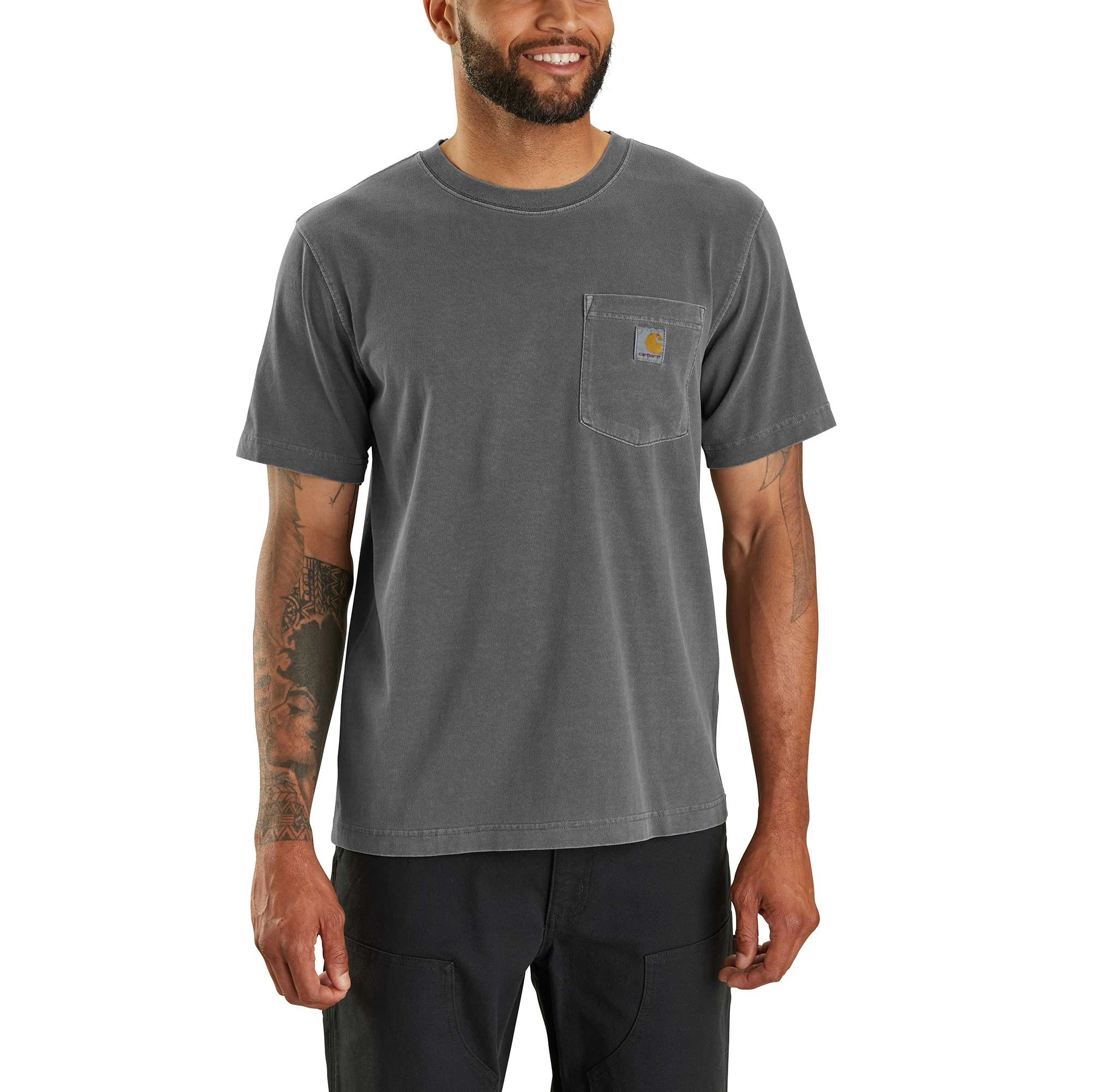 Carhartt Tk6252 Men's Relaxed Fit Lightweight Garment Dyed Short Sleeve T-shirt
