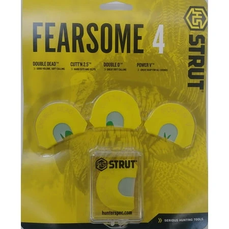 1403112 Fearsome 4 Turkey Diaphragm Call&#44; Pack of 4