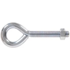 Hillman Group 3-count 5/8 In. X 6 In. Zinc-plated Eye Bolts With Hex Nuts