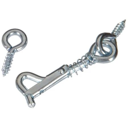 2-1/2" Zinc Plated Safety Hook And Eye Latch, Model 851928