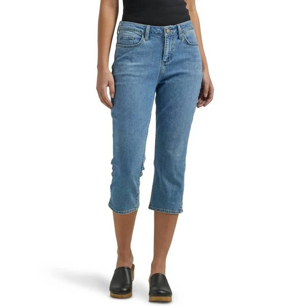 Women's Lee Legendary Denim Capris, Size 14 Regular, Light Blue