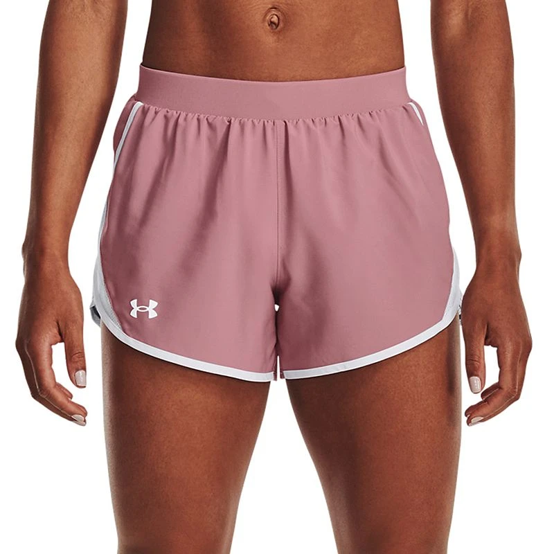 Women's Under Armour Fly By 2.0 Running Shorts, Size Large, Pink
