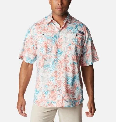 Columbia Men's Pfg Super Tamiami Short Sleeve Shirt - Lightweight And Quick-dry