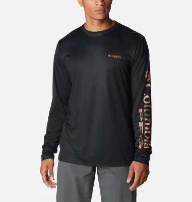 Columbia Men's Terminal Tackle Pfg Logo Print Long Sleeve Shirt